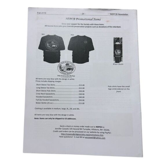 The Newsletter National Society for Preservation of Covered Bridges Fall 2018 - Picture 2 of 2